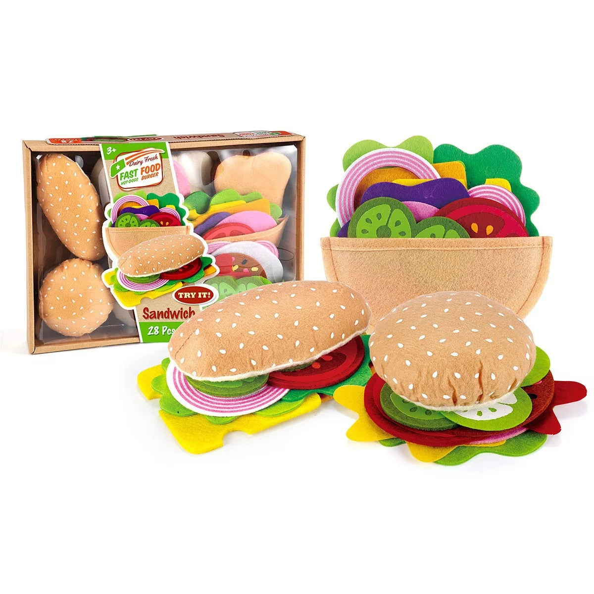 Pretend Play Hamburger