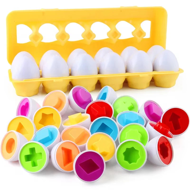 Matching Geometric Eggs (12 pc)