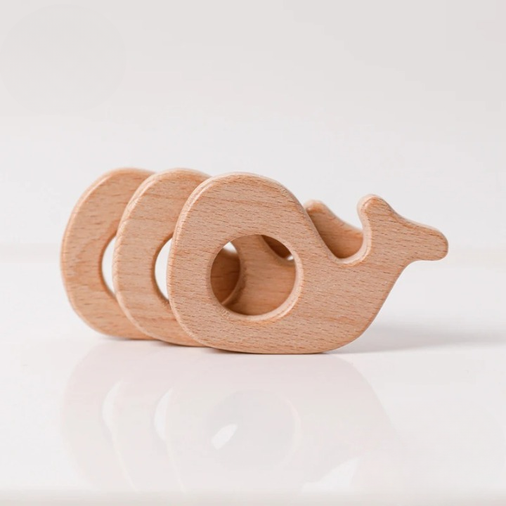 Wooden Animal Teether (5 pc)
